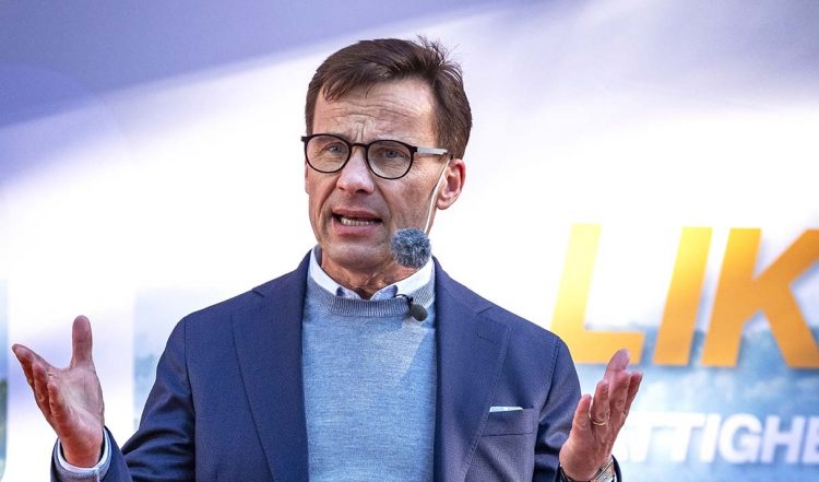 Ulf Kristersson talar under Almedalsveckan. Foto: News Øresund, Johan Wessman (CC BY 3.0).