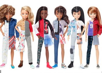 Dockjätte lanserar könlösa dockor