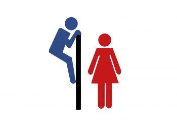 Flickor skolkar på grund av unisex-toaletter