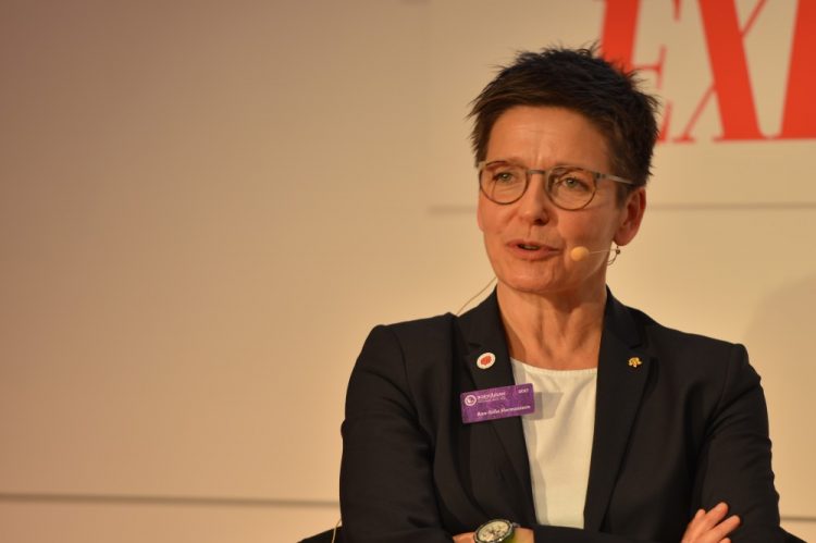 Hermansson på bokmässan 2017 / Foto: Wikipedia / Astrid Eriksson Tropp