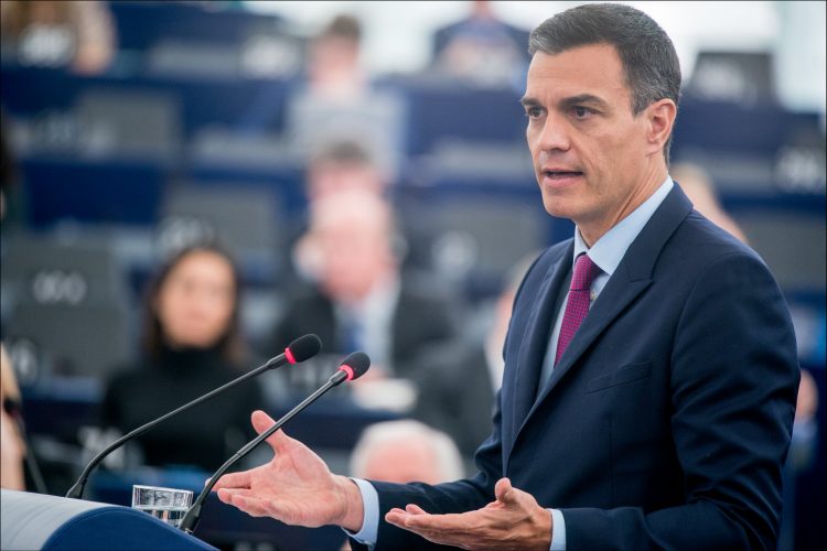Pedro Sanchez, Spaniens premiärminister. 
 ("CC-BY-4.0: © European Union 2019 – Source: EP")