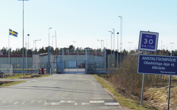 Tidaholmsanstalten, som mördaren får ledigt från på offrets födelsedag. Foto: Wikipedia.