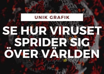 Unik grafik: Så sprider sig Covid-19 över världen