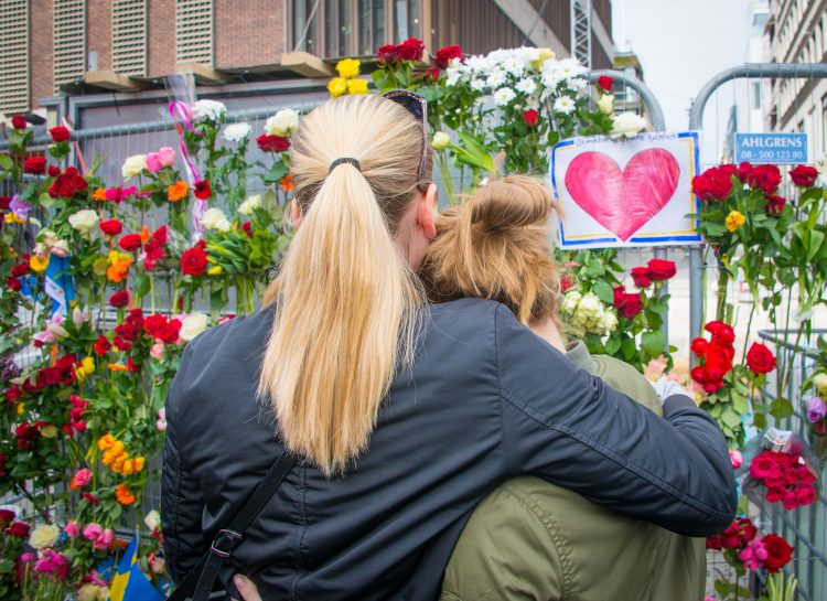 Dagen efter terrorattacken i Stockholm 2017. Foto: Frankie Fouganthin/Wikipedia.