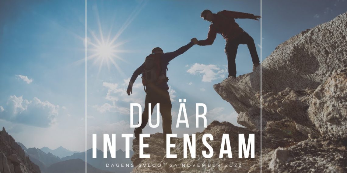 Du är inte ensam