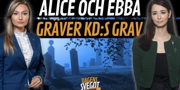 Alice och Ebba gräver KD:s grav