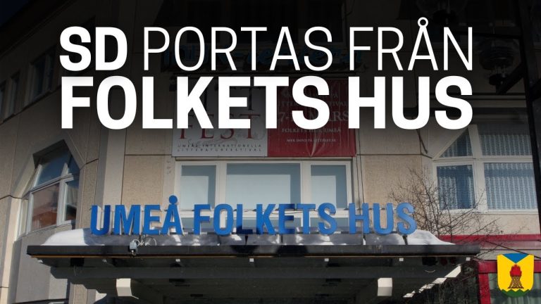 Sverigedemokraterna portas från Folkets hus